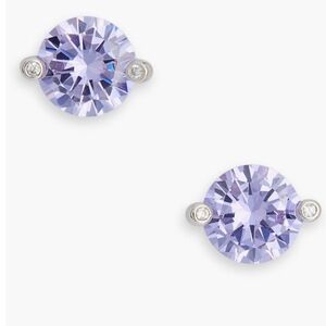 Kate Spade BRILLIANT STATEMENT In Light Amethyst Stud Earrings